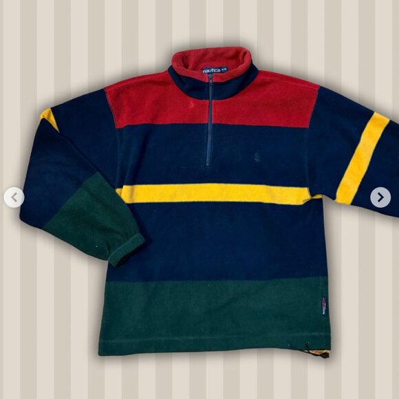 Vintage Nautica quarter zip fleece - Picture 2 of 5